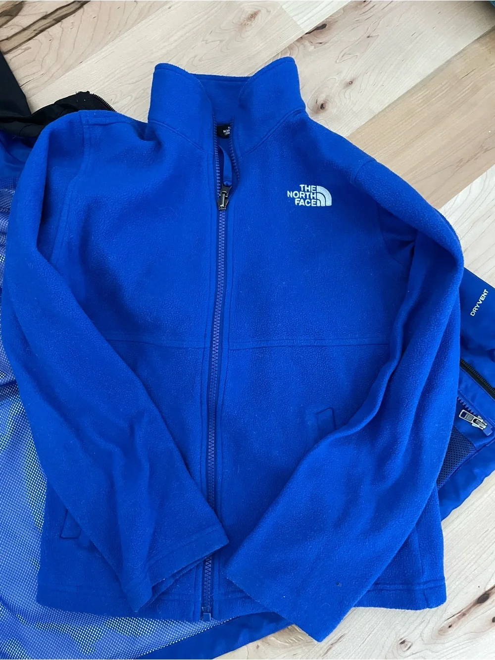 North Face Boys 3-in-1 Triclimate Jacket M 10/12 DryVent Shell + Fleece